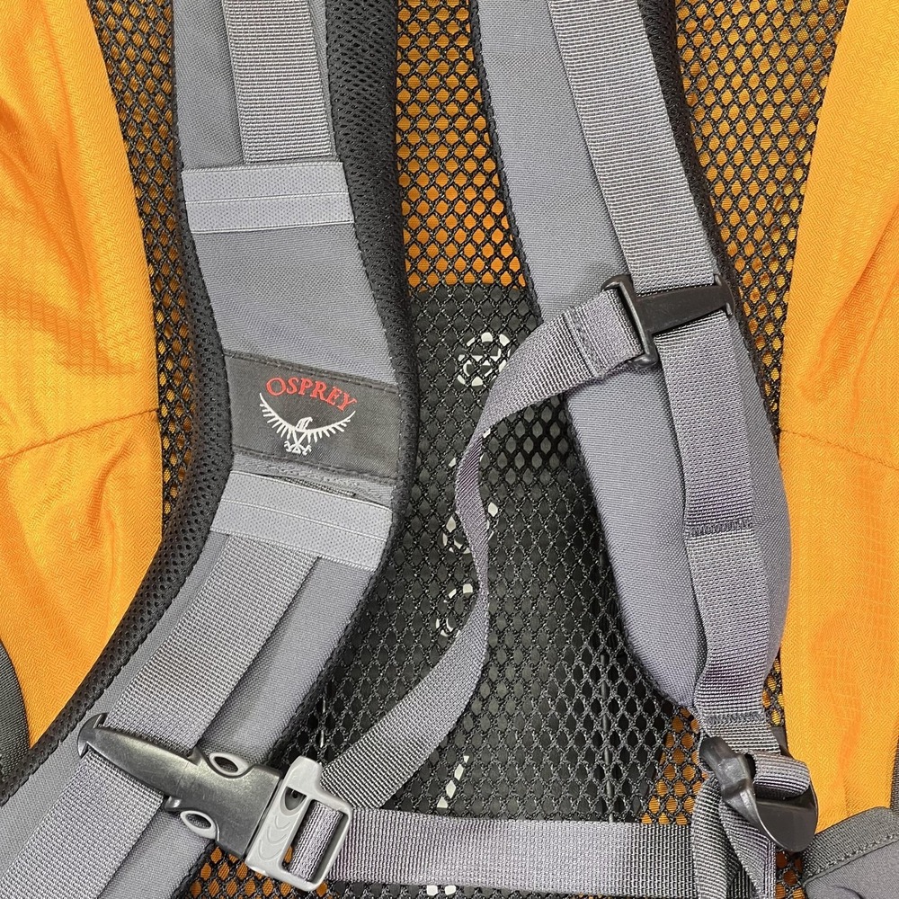 Osprey Stratos 24 Backpack Large Orange Gray Ventilated Hiking Pack Trail - Picture 5 of 15